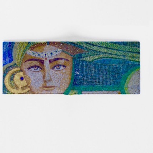 NWT High Quality one of a kind genuine leather wallet by Noora Elkoussy for Vida - Picture 2 of 5